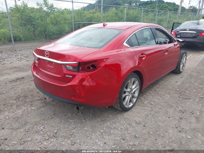 2017 Mazda 6 VIN JM1GL1V57H1135255 IAAI salvage auction — RIGHT FRONT, Salvage (Pennsylvania), sold $750 on 2026-07-14 (photo 4)