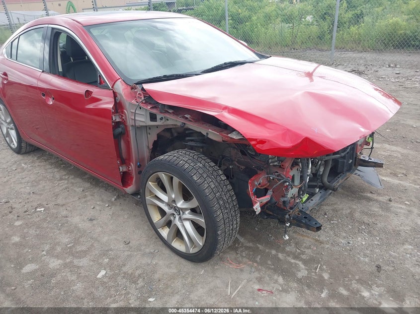 2017 Mazda 6 VIN JM1GL1V57H1135255 IAAI salvage auction — RIGHT FRONT, Salvage (Pennsylvania), sold $750 on 2026-07-14 (photo 6)
