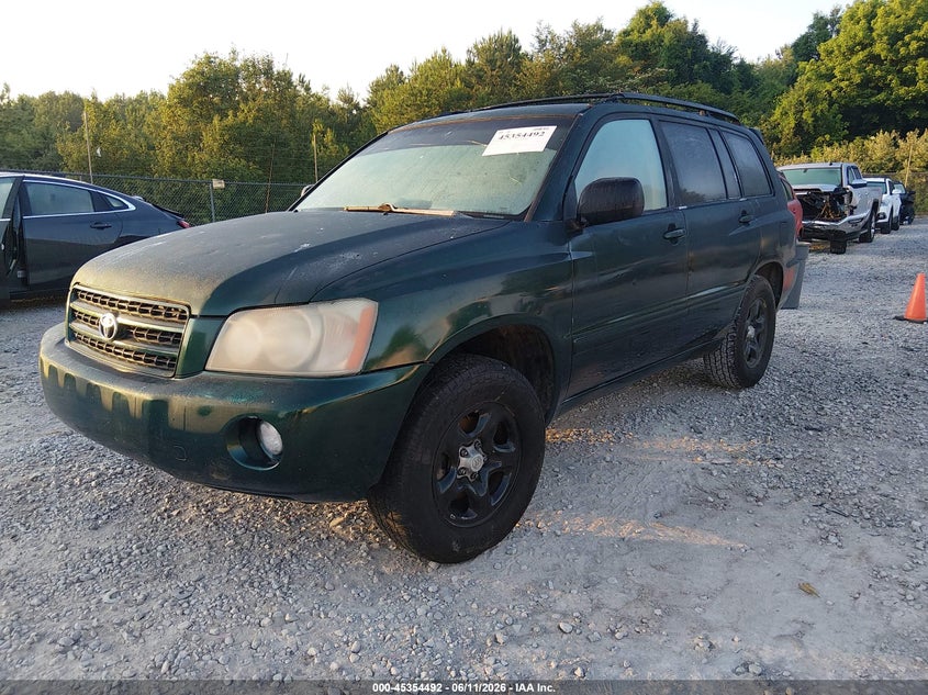 2003 Toyota Highlander VIN JTEGF21A630078847 IAAI salvage auction — NORMAL WEAR, Clear (Alabama), sold $425 on 2026-07-13 (photo 2)