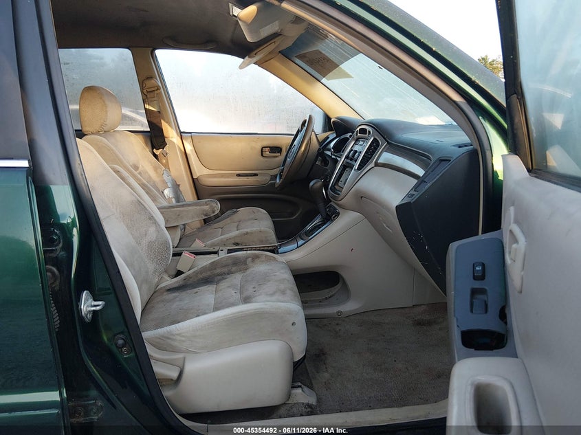 2003 Toyota Highlander VIN JTEGF21A630078847 IAAI salvage auction — NORMAL WEAR, Clear (Alabama), sold $425 on 2026-07-13 (photo 5)