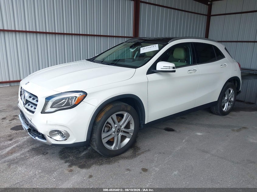 2019 Mercedes-benz Gla-klasse VIN WDCTG4EB9KU018934 IAAI salvage auction — FRONT & REAR, Rebuildable (Florida), sold $3,100 on 2026-07-08 (photo 2)