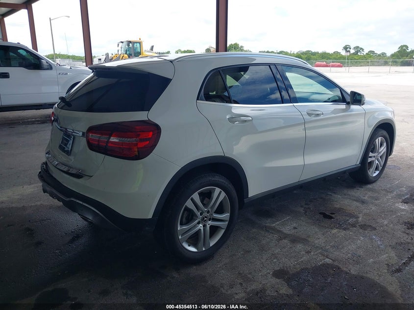 2019 Mercedes-benz Gla-klasse VIN WDCTG4EB9KU018934 IAAI salvage auction — FRONT & REAR, Rebuildable (Florida), sold $3,100 on 2026-07-08 (photo 4)