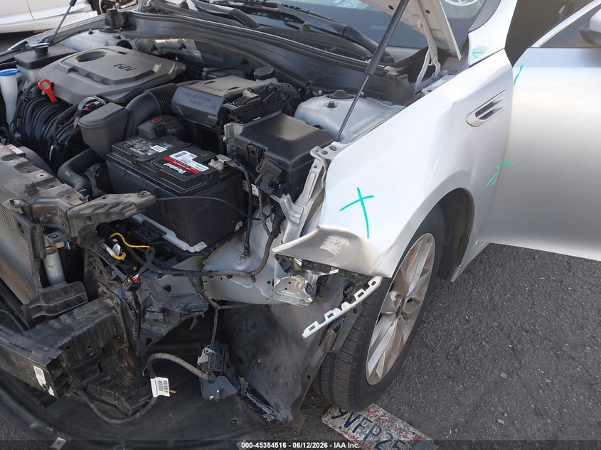 2018 Kia Optima VIN 5XXGT4L30JG263074 IAAI salvage auction — LEFT FRONT, Salvage Title, sold $3,150 on 2026-07-10 (photo 6)