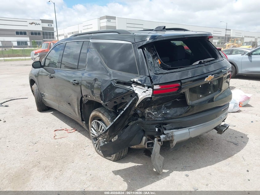 2025 Chevrolet Traverse VIN 1GNERGRS5SJ120504 IAAI salvage auction — REAR END, Salvage Title, sold $9,300 on 2026-07-29 (photo 3)
