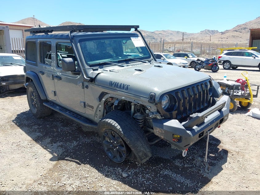 2021 Jeep Wrangler / VIN 1C4HJXDN1MW793164 — IAAI salvage auction photo
