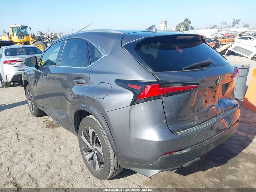 2021 Lexus Nx VIN JTJGARBZ4M2199413 IAAI salvage auction — REAR END, Salvage (California), sold $7,800 on 2026-07-29 (photo 3)