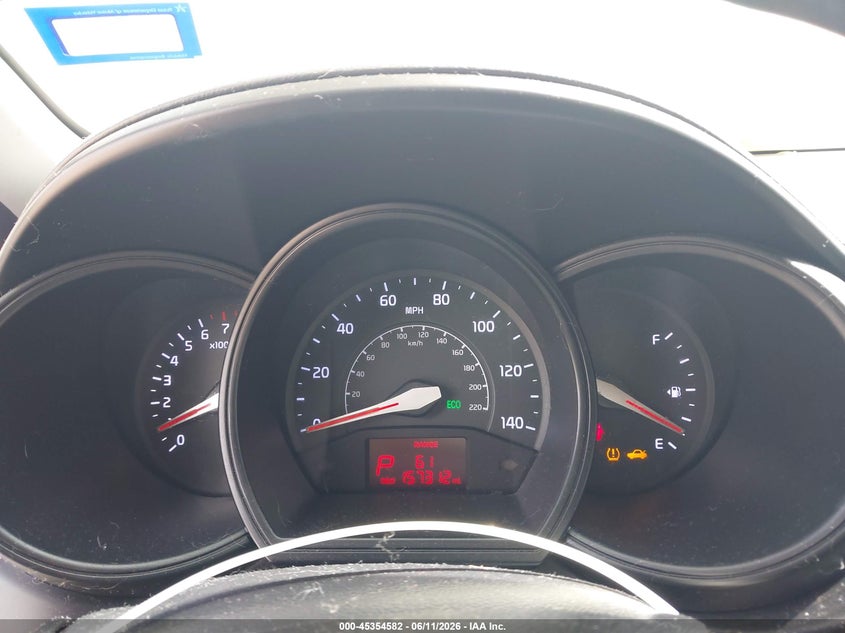 2012 Kia Rio VIN KNADM4A38C6057583 IAAI salvage auction — LEFT SIDE, Salvage (Texas), sold $525 on 2026-07-07 (photo 7)
