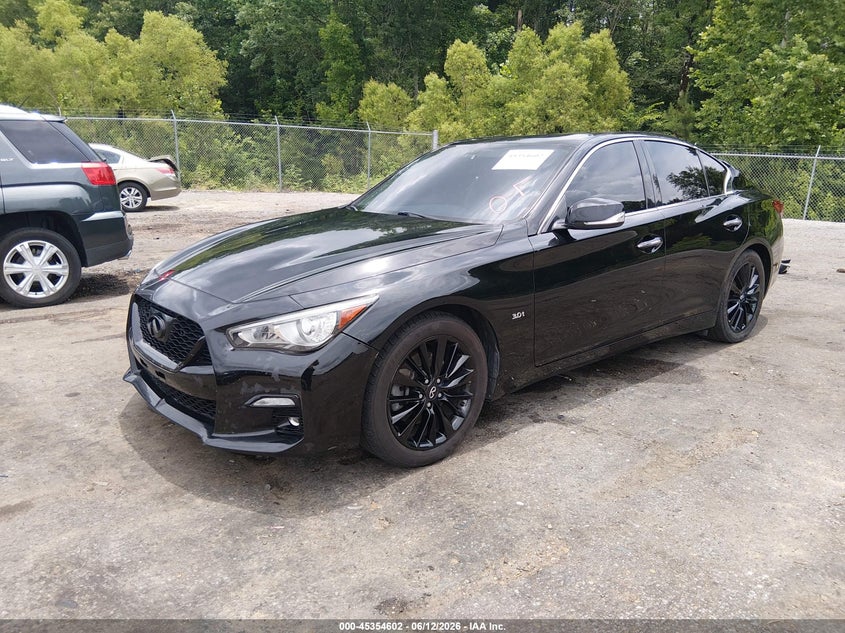 2020 Infiniti Q50 VIN JN1EV7AP0LM205782 IAAI salvage auction — ROOF, Wait Title, sold $3,400 on 2026-09-15 (photo 2)