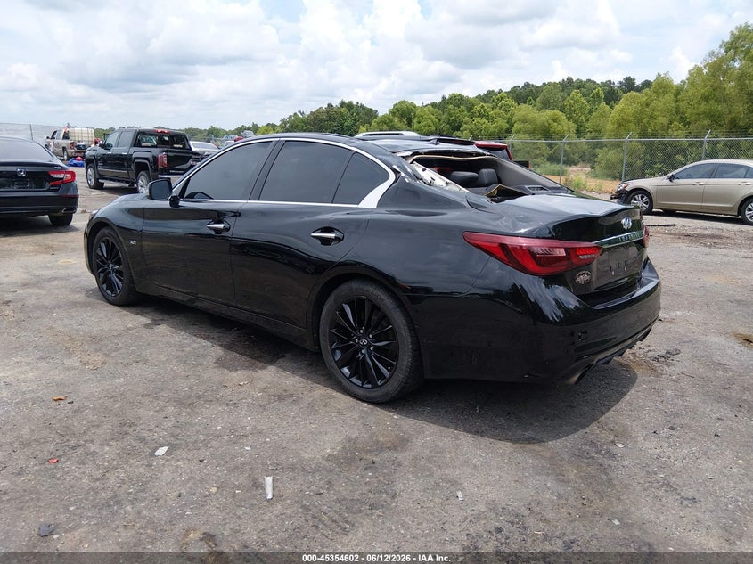 2020 Infiniti Q50 VIN JN1EV7AP0LM205782 IAAI salvage auction — ROOF, Wait Title, sold $3,400 on 2026-09-15 (photo 3)