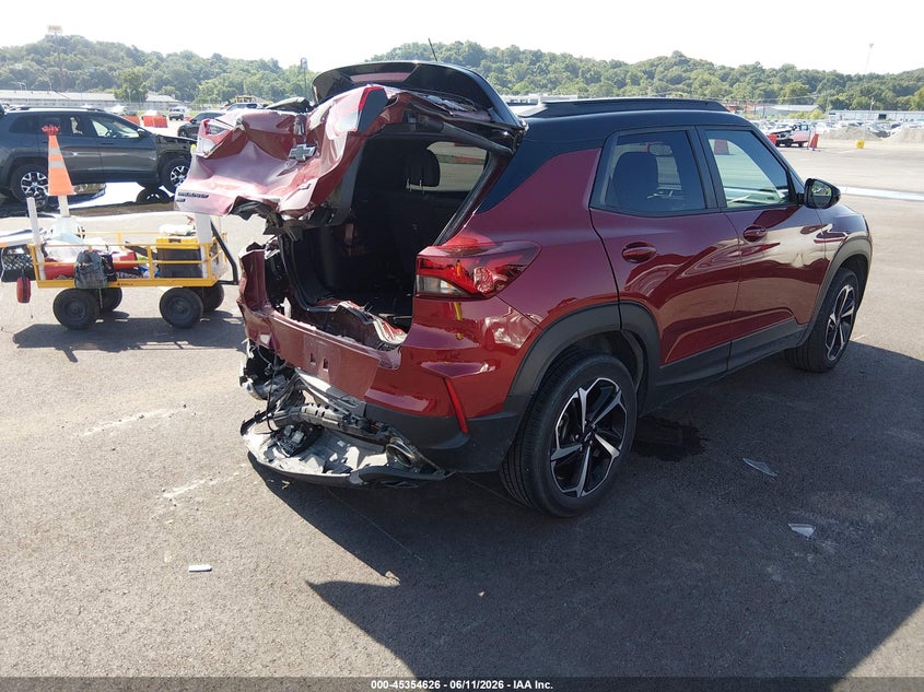 2023 Chevrolet Trailblazer VIN KL79MUSL9PB217892 IAAI salvage auction — REAR END, Salvage (Illinois), sold $7,550 on 2026-07-14 (photo 4)
