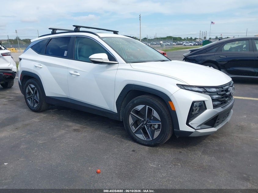 2025 Hyundai Tucson VIN 3KMJC3DE6SE014897 IAAI salvage auction — LEFT SIDE, Salvage Title, sold $10,150 on 2026-07-30 (photo 1)
