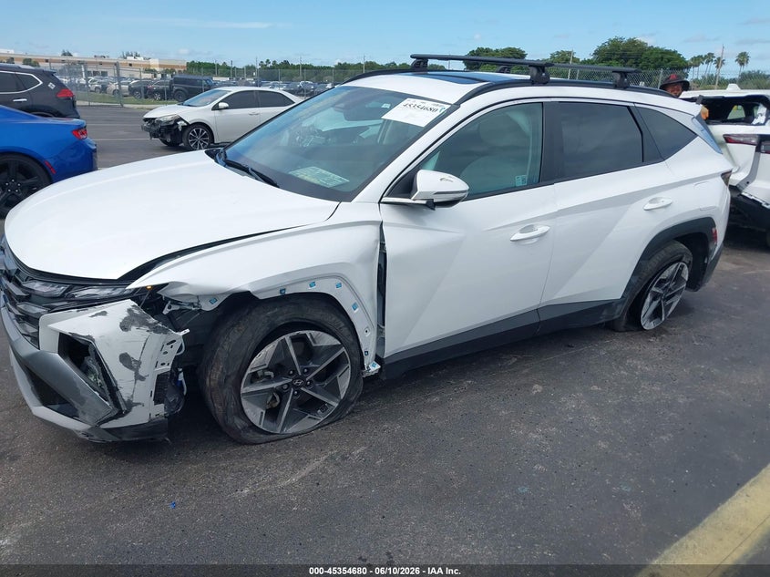 2025 Hyundai Tucson VIN 3KMJC3DE6SE014897 IAAI salvage auction — LEFT SIDE, Salvage Title, sold $10,150 on 2026-07-30 (photo 6)