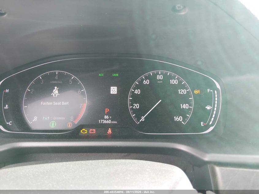 2018 Honda Accord VIN 1HGCV2F54JA020536 IAAI salvage auction — FRONT END, Salvage (Missouri), sold $3,500 on 2026-07-19 (photo 7)