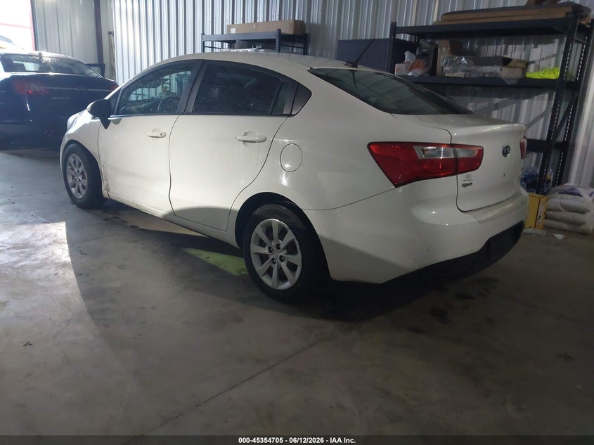 2013 Kia Rio VIN KNADM4A37D6126362 IAAI salvage auction — LEFT FRONT, Clear (Tennessee), sold $400 on 2026-07-07 (photo 3)