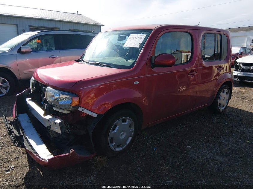 2011 Nissan Cube VIN JN8AZ2KR9BT206988 IAAI salvage auction — FRONT END, Clear (Indiana), sold $975 on 2026-07-22 (photo 2)