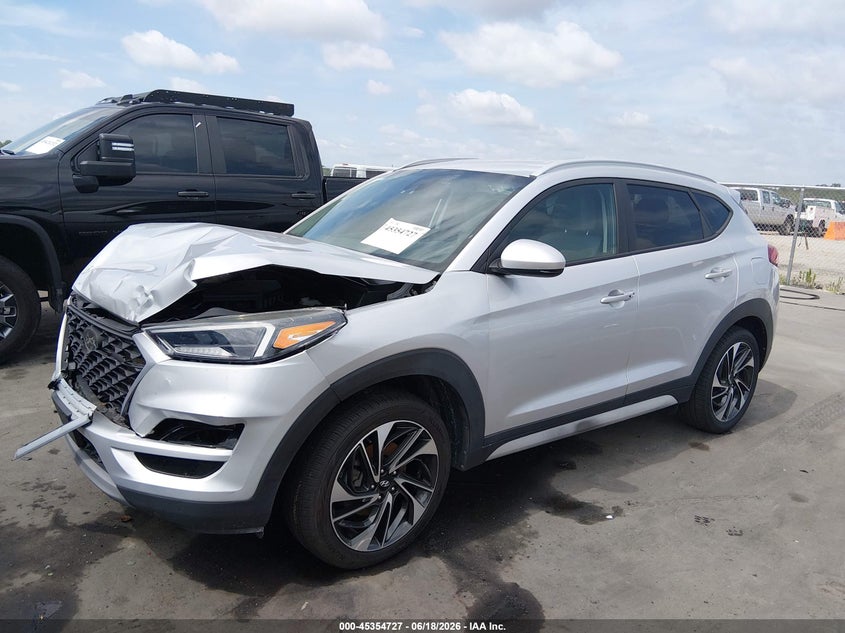 2019 Hyundai Tucson VIN KM8J3CAL4KU890001 IAAI salvage auction — FRONT END, Salvage Title, sold $3,350 on 2026-07-19 (photo 2)