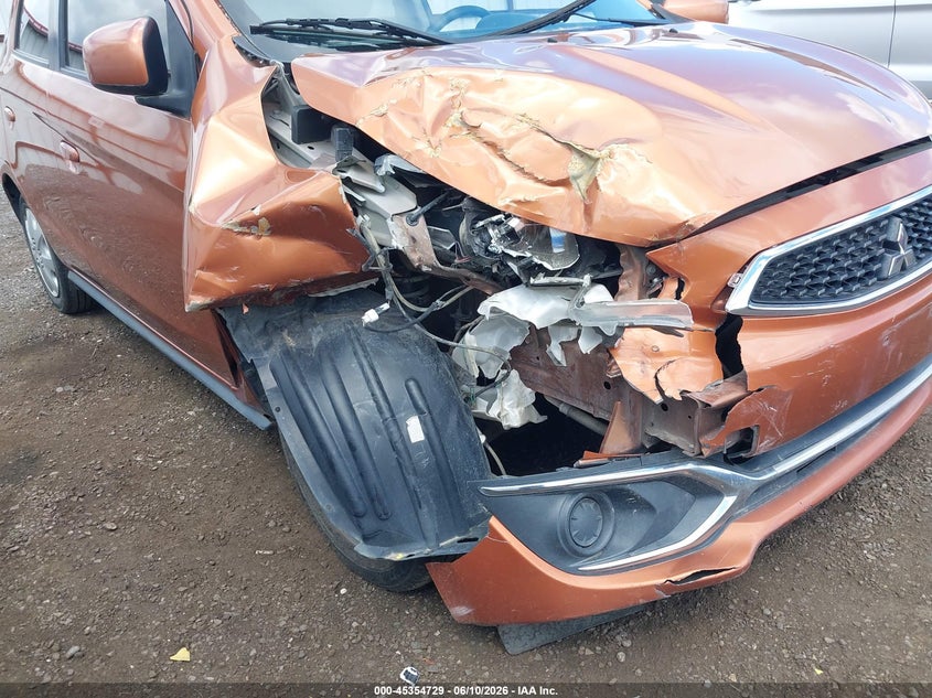2017 Mitsubishi Mirage VIN ML32A3HJ9HH008389 IAAI salvage auction — NORMAL WEAR, Salvage Title, sold $25 on 2026-07-28 (photo 6)