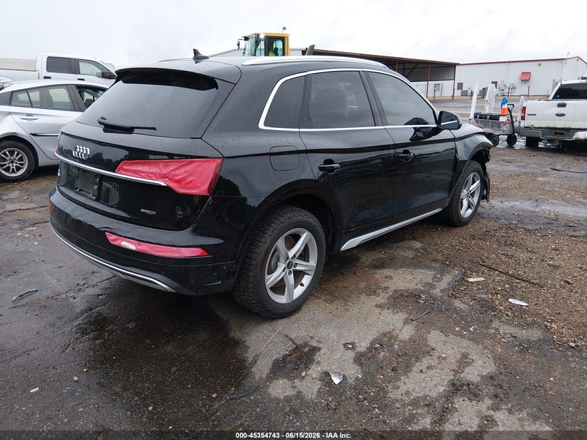 2021 Audi Q5 VIN WA1AAAFY9M2002533 IAAI salvage auction — FRONT END, Salvage (Mississippi), sold $6,450 on 2026-07-24 (photo 4)
