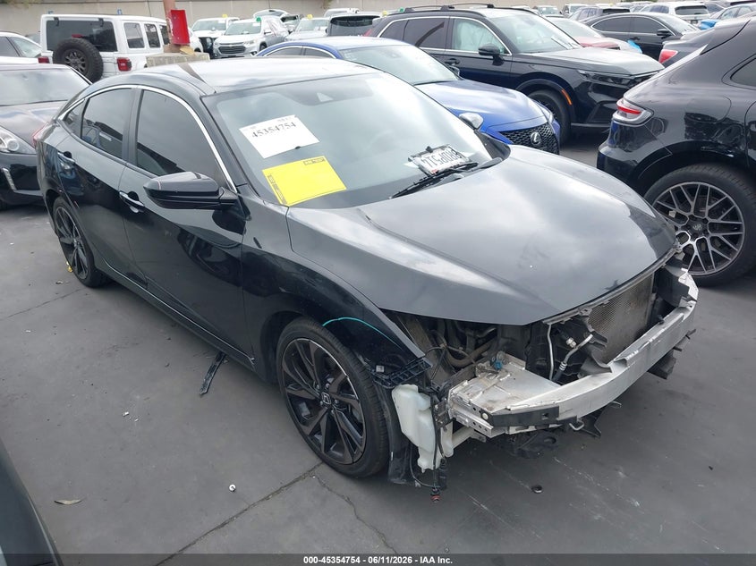 2020 Honda Civic VIN 2HGFC2F82LH535097 IAAI salvage auction — FRONT END, Salvage Title, sold $3,900 on 2026-07-12 (photo 1)