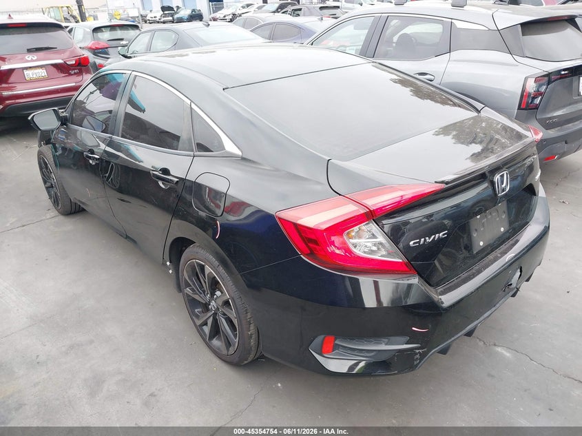 2020 Honda Civic VIN 2HGFC2F82LH535097 IAAI salvage auction — FRONT END, Salvage Title, sold $3,900 on 2026-07-12 (photo 3)