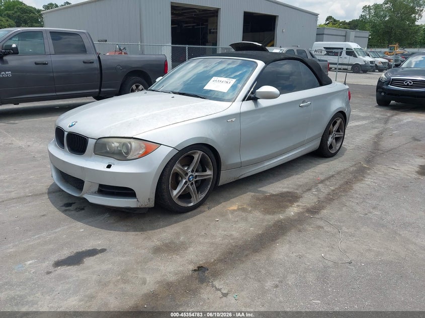 2009 BMW 1 series VIN WBAUN93519VK40069 IAAI salvage auction — NORMAL WEAR, Repossession Paperwork (Georgia), sold $825 on 2026-07-15 (photo 2)