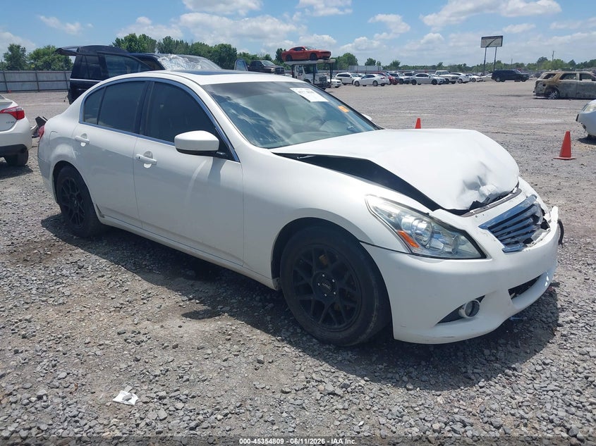 2013 Infiniti G VIN JN1CV6AP6DM725911 IAAI salvage auction — FRONT END, Salvage (Arkansas), sold $800 on 2026-07-22 (photo 1)