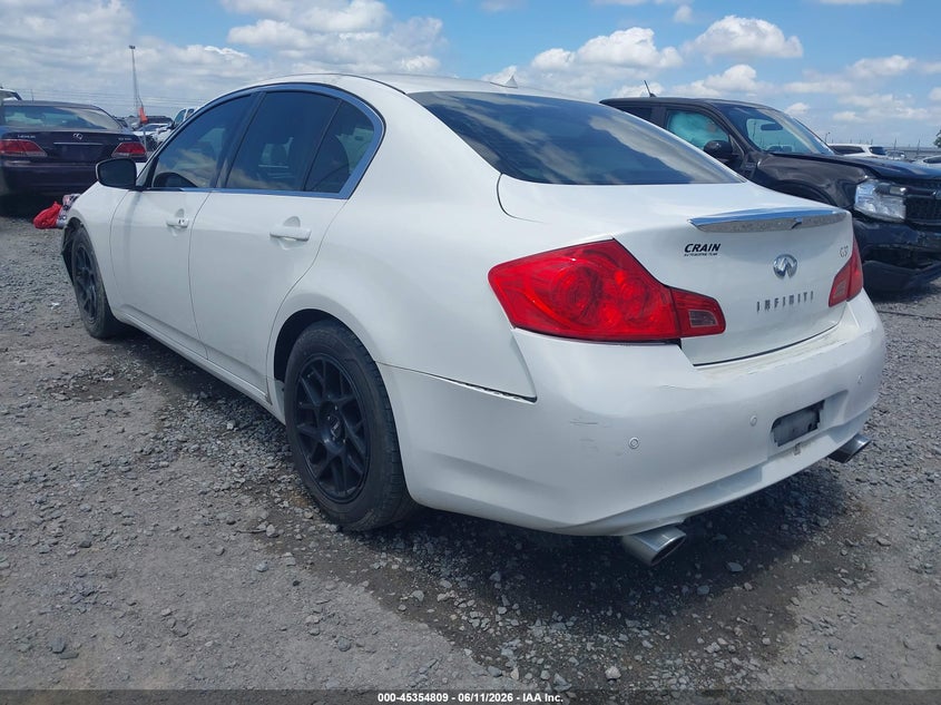2013 Infiniti G VIN JN1CV6AP6DM725911 IAAI salvage auction — FRONT END, Salvage (Arkansas), sold $800 on 2026-07-22 (photo 3)