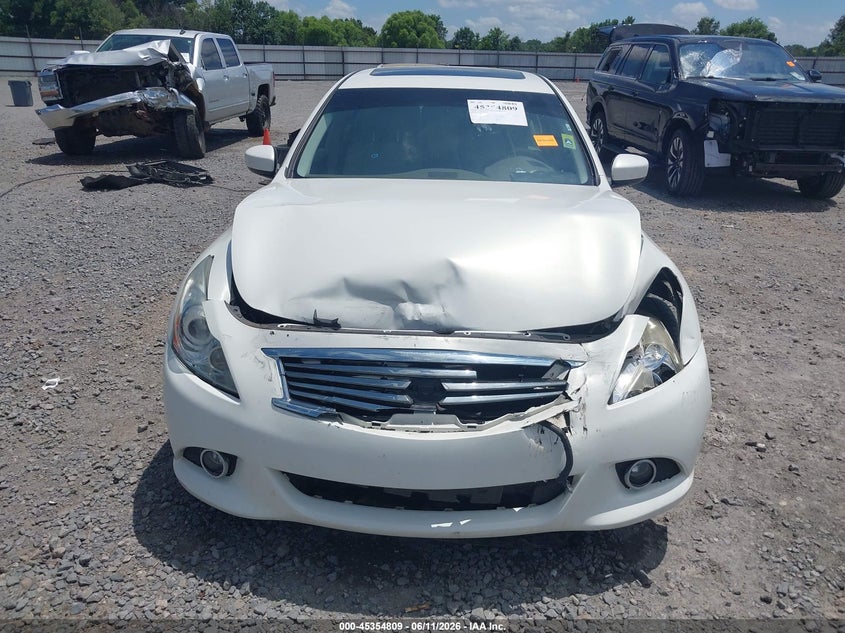 2013 Infiniti G VIN JN1CV6AP6DM725911 IAAI salvage auction — FRONT END, Salvage (Arkansas), sold $800 on 2026-07-22 (photo 6)