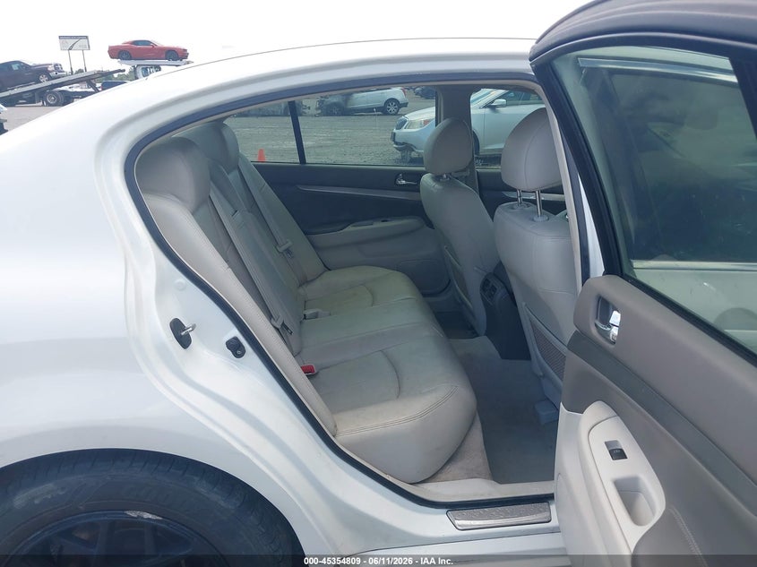 2013 Infiniti G VIN JN1CV6AP6DM725911 IAAI salvage auction — FRONT END, Salvage (Arkansas), sold $800 on 2026-07-22 (photo 8)