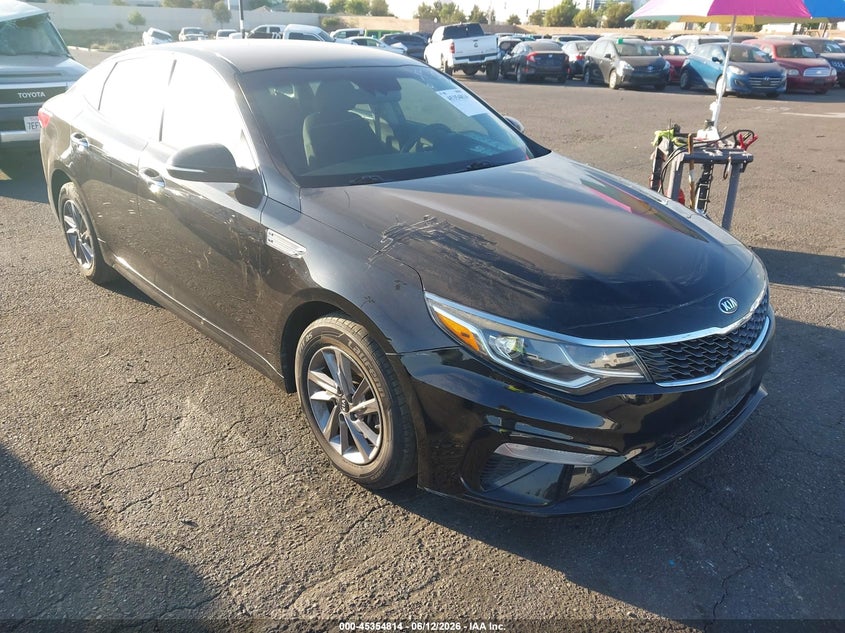 2020 Kia Optima VIN 5XXGT4L38LG394319 IAAI salvage auction — LEFT SIDE, Salvage Title, sold $1,950 on 2026-07-31 (photo 1)