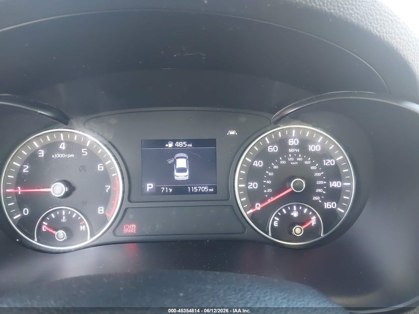 2020 Kia Optima VIN 5XXGT4L38LG394319 IAAI salvage auction — LEFT SIDE, Salvage Title, sold $1,950 on 2026-07-31 (photo 7)