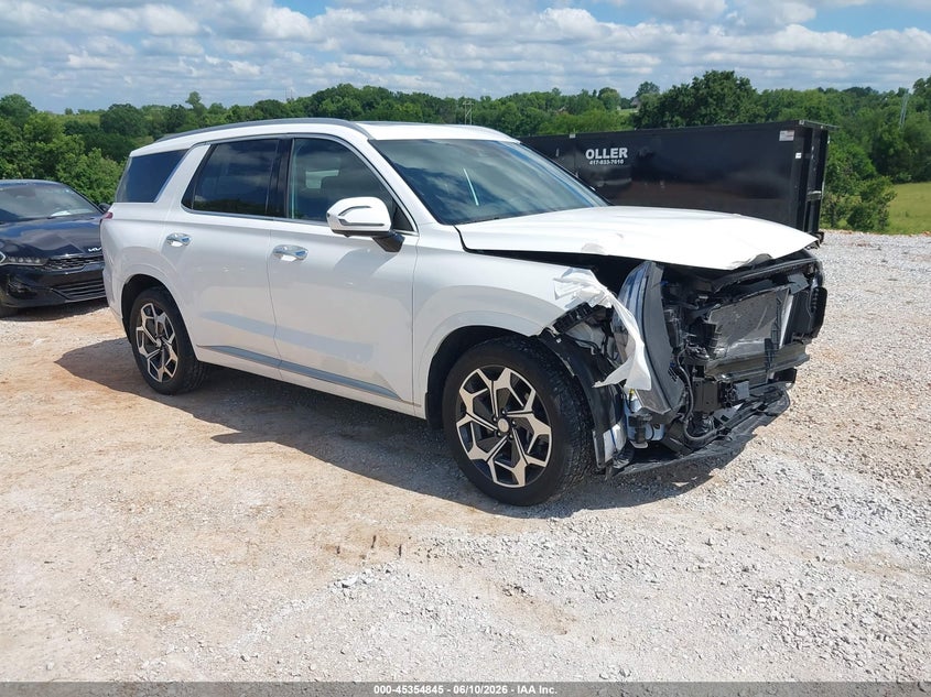2022 Hyundai Palisade VIN KM8R7DHE1NU425135 IAAI salvage auction — FRONT END, Salvage (Missouri), sold $6,300 on 2026-07-30 (photo 1)
