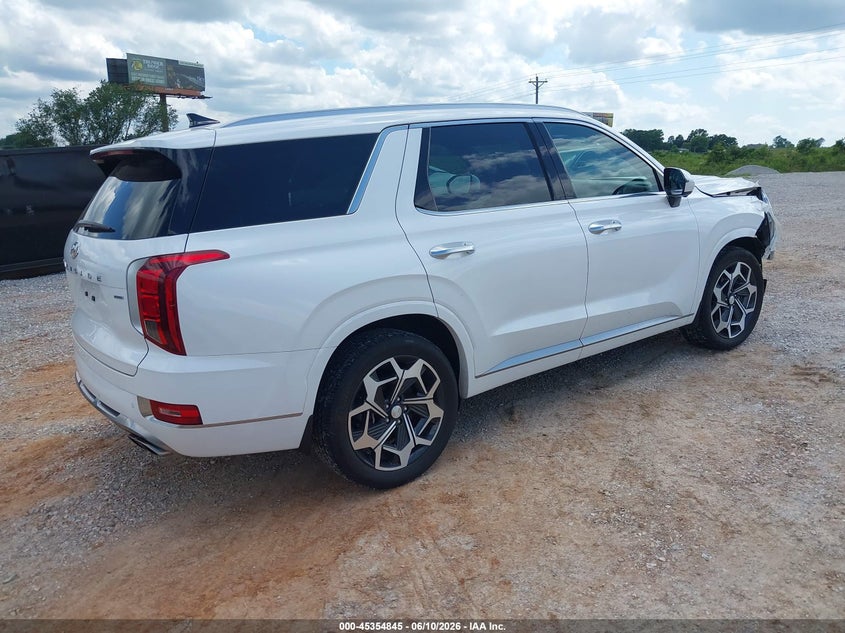 2022 Hyundai Palisade VIN KM8R7DHE1NU425135 IAAI salvage auction — FRONT END, Salvage (Missouri), sold $6,300 on 2026-07-30 (photo 4)