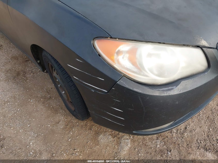 2009 Hyundai Elantra VIN KMHDU46D59U720340 IAAI salvage auction — FRONT END, Original (Texas), sold $125 on 2026-07-09 (photo 6)