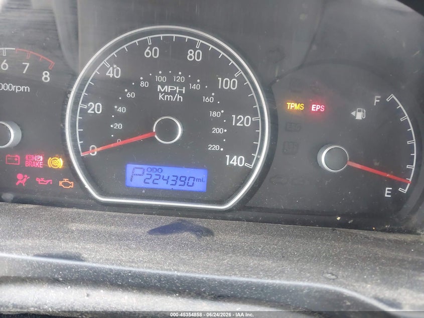 2009 Hyundai Elantra VIN KMHDU46D59U720340 IAAI salvage auction — FRONT END, Original (Texas), sold $125 on 2026-07-09 (photo 7)