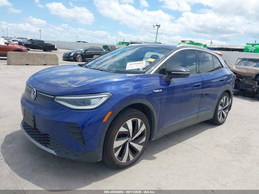 2021 Volkswagen Id.4 VIN WVGDMPE23MP008773 IAAI salvage auction — RIGHT SIDE, Original (Texas), sold $4,600 on 2026-07-22 (photo 2)