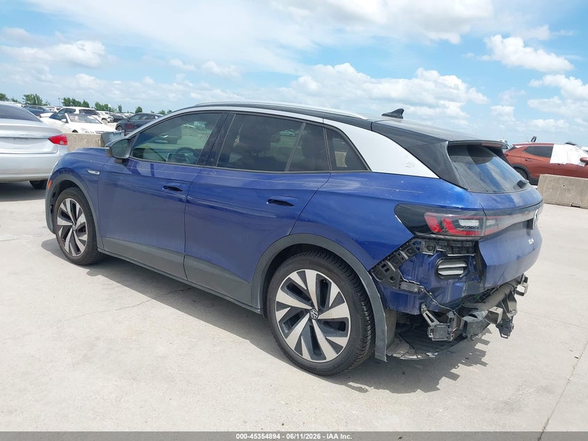 2021 Volkswagen Id.4 VIN WVGDMPE23MP008773 IAAI salvage auction — RIGHT SIDE, Original (Texas), sold $4,600 on 2026-07-22 (photo 3)