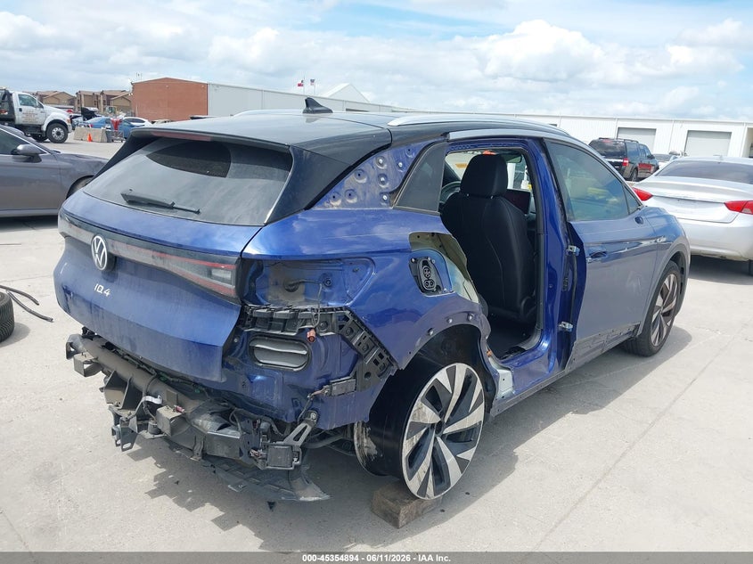 2021 Volkswagen Id.4 VIN WVGDMPE23MP008773 IAAI salvage auction — RIGHT SIDE, Original (Texas), sold $4,600 on 2026-07-22 (photo 4)