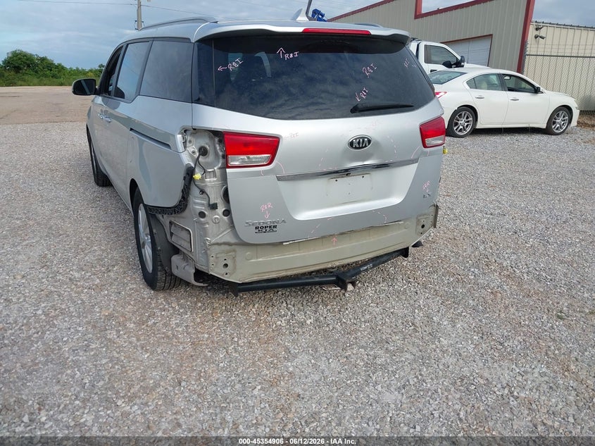 2015 Kia SEDONA VIN KNDMB5C12F6041457 IAAI salvage auction — REAR END, Salvage (Missouri), sold $800 on 2026-07-13 (photo 6)