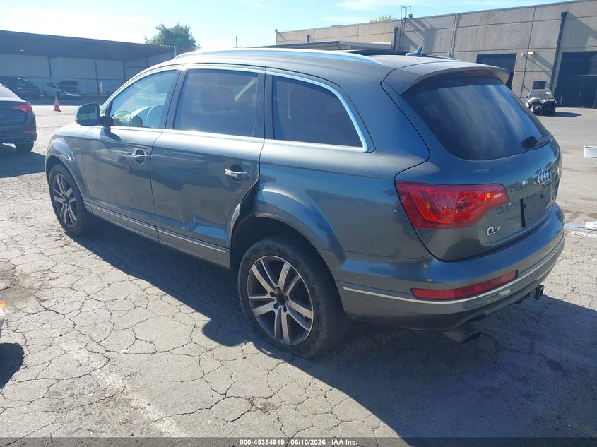 2015 Audi Q7 VIN WA1LGAFE7FD003796 IAAI salvage auction — LEFT REAR, Salvage Title, sold $1,300 on 2026-07-22 (photo 3)