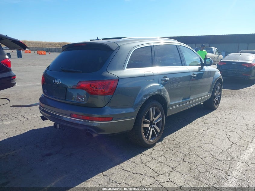 2015 Audi Q7 VIN WA1LGAFE7FD003796 IAAI salvage auction — LEFT REAR, Salvage Title, sold $1,300 on 2026-07-22 (photo 4)