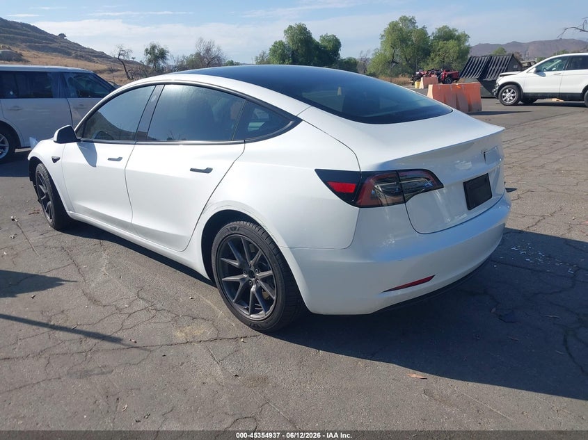 2023 Tesla Model 3 VIN 5YJ3E1EA4PF706504 IAAI salvage auction — FRONT END, Salvage (California), sold $8,700 on 2026-07-10 (photo 3)