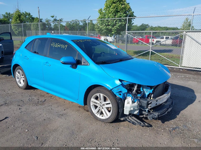 2019 Toyota Corolla VIN JTNK4RBE0K3002788 IAAI salvage auction — LEFT FRONT, Clear (Virginia), sold $3,500 on 2026-07-28 (photo 1)