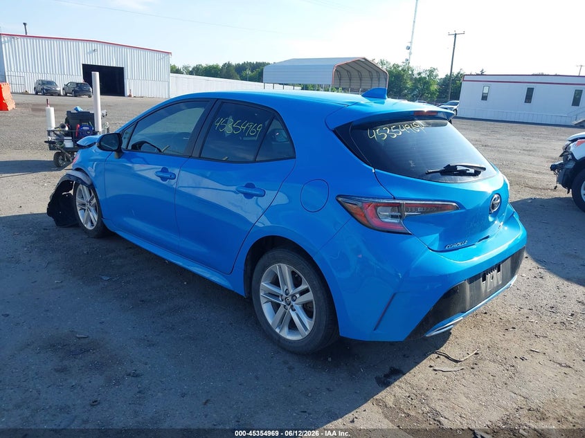 2019 Toyota Corolla VIN JTNK4RBE0K3002788 IAAI salvage auction — LEFT FRONT, Clear (Virginia), sold $3,500 on 2026-07-28 (photo 3)