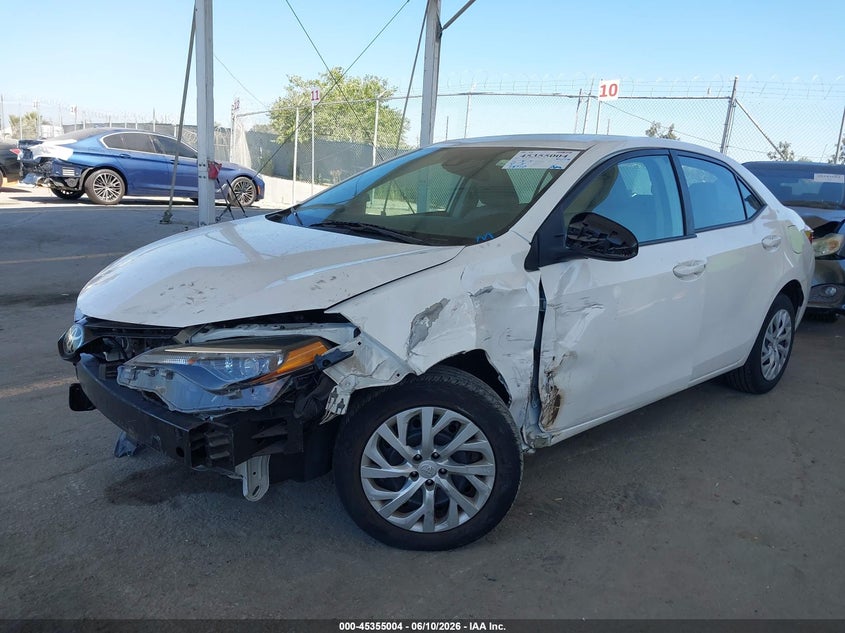 2018 Toyota Corolla VIN 5YFBURHE0JP789386 IAAI salvage auction — LEFT FRONT, Salvage (California), sold $2,350 on 2026-07-10 (photo 2)