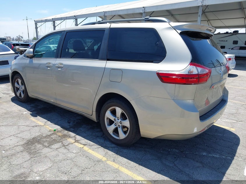 2017 Toyota Sienna VIN 5TDKZ3DC2HS841184 IAAI salvage auction — FRONT END, Salvage (California), sold $2,200 on 2026-07-21 (photo 3)