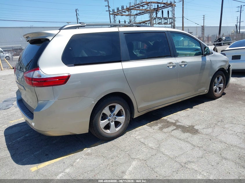 2017 Toyota Sienna VIN 5TDKZ3DC2HS841184 IAAI salvage auction — FRONT END, Salvage (California), sold $2,200 on 2026-07-21 (photo 4)