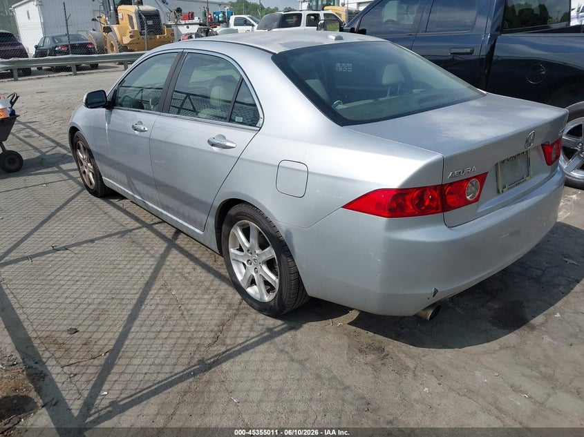 2005 Acura Tsx VIN JH4CL96845C032783 IAAI salvage auction — NORMAL WEAR, Clear (North Carolina), sold $300 on 2026-07-23 (photo 3)