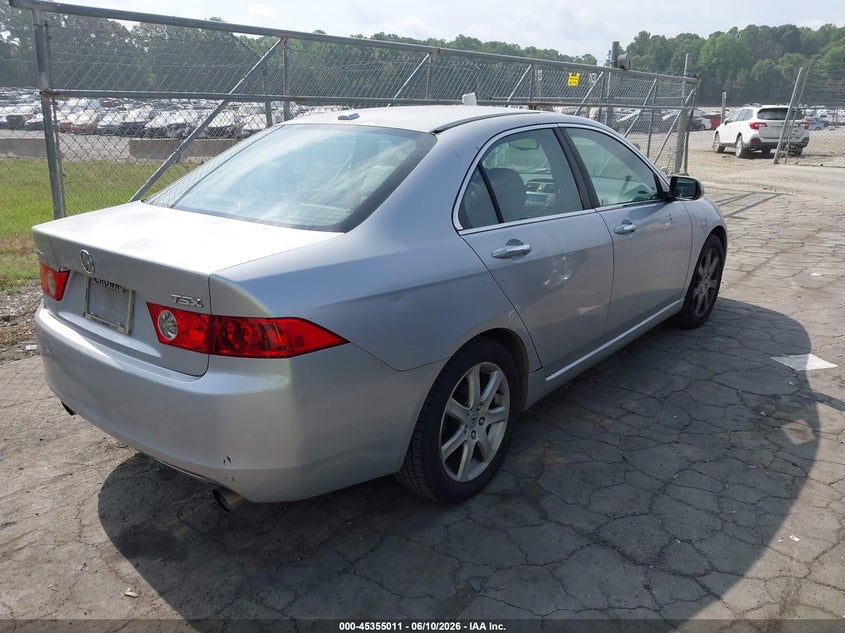 2005 Acura Tsx VIN JH4CL96845C032783 IAAI salvage auction — NORMAL WEAR, Clear (North Carolina), sold $300 on 2026-07-23 (photo 4)