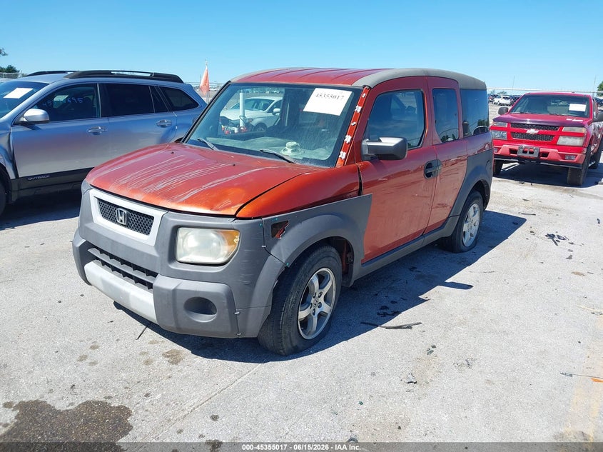 2003 Honda Element VIN 5J6YH18523L016523 IAAI salvage auction — NORMAL WEAR, Regular Certificate (Iowa), sold $550 on 2026-07-17 (photo 2)